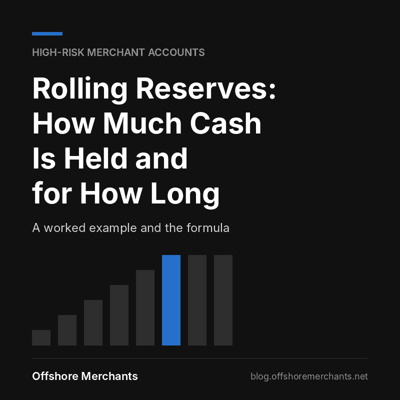 Rolling reserves on high-risk merchant accounts, OffshoreMerchants
